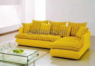 Sofa Góc Cao Cấp Màu Vàng