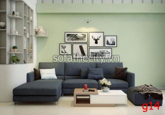 Sofa Góc Vải Bố Nhập Từ Mã Lai