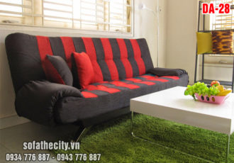 Sofa Bed Cao Cấp Giá Rẻ Sọc Đỏ Đen
